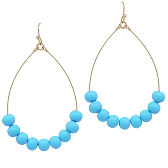 Clay Ball Teardrop Earrings - Picture 1 of 4